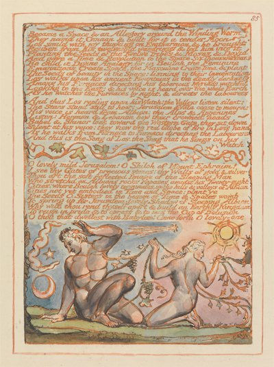 Jerusalem, Plate 85 by William Blake